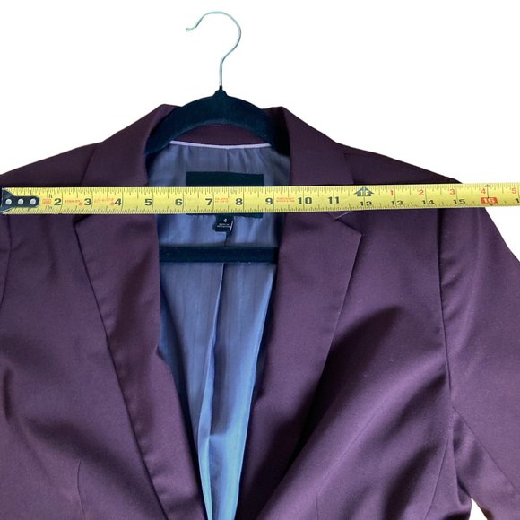 Banana Republic Blazer Burgundy Office Siren Business Casual Size 4 Small - Picture 14 of 15